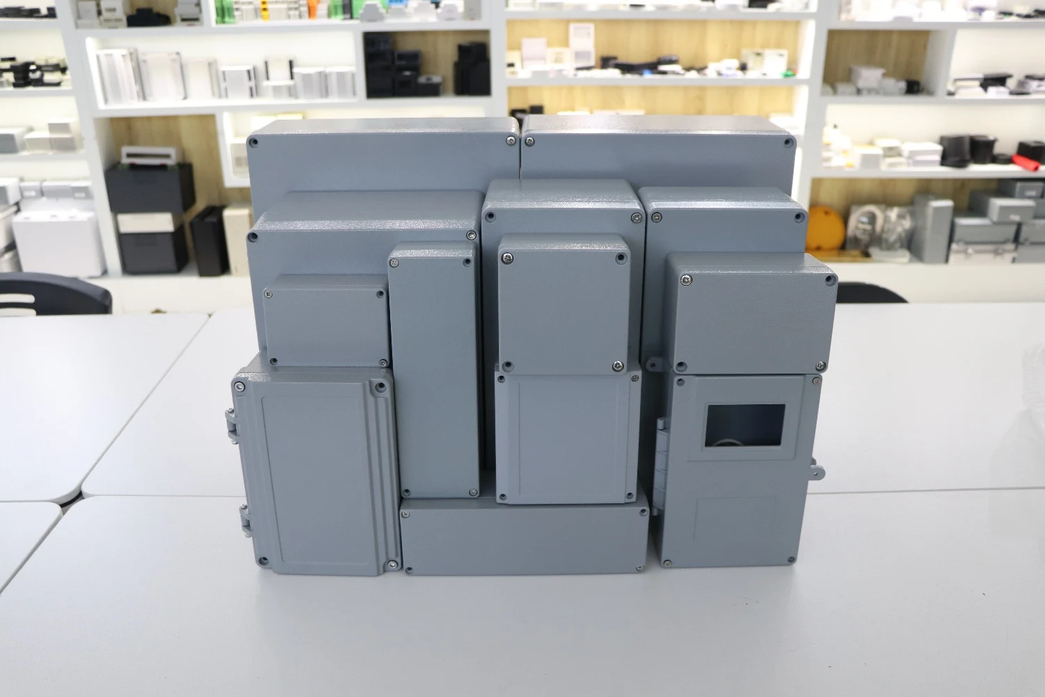 Outdoor IP65 Waterproof Cast Aluminum Junction Box Explosion-Proof Electrical Enclosure Case for Electronic Projects