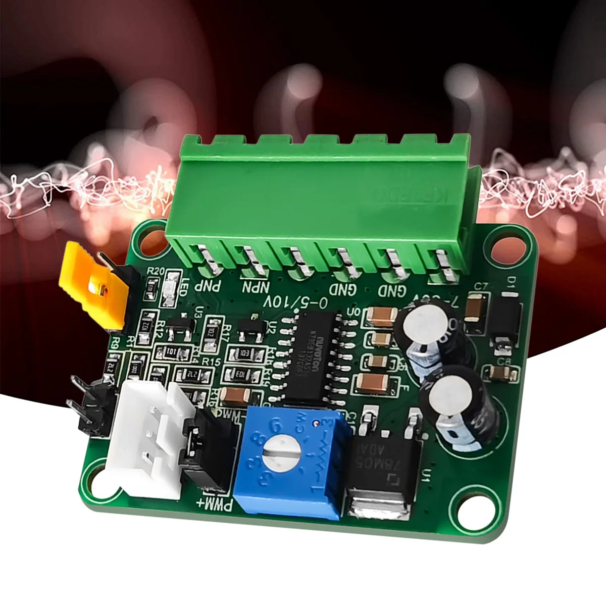 V-PWM Voltage to PWM Signal Module 0-5V/0-10V to PWM Signal PLC AD Interface to Convert 5V/24VNPN PNP Output