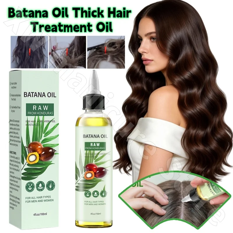 Batana Oil Hair Care Essential Oil Improves Frizz Fragile Split Ends Dryness Repairs Damage Caused By Perm and Dyeing 118ml