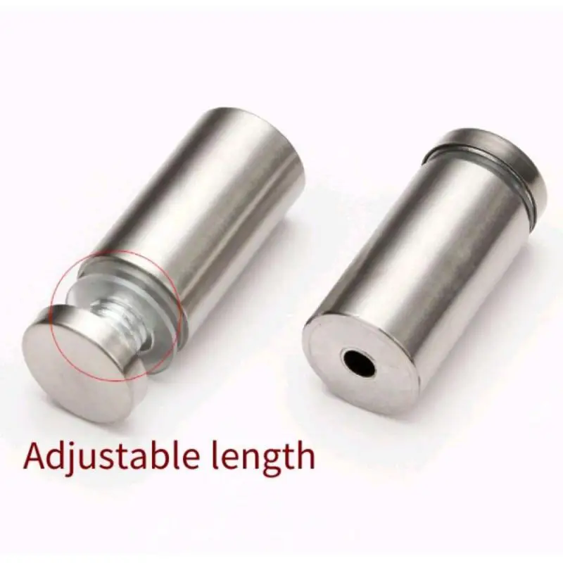 【S】10pcs Stainless Stand Off Bolt Billboard Fixing Screws Glass Fasteners Signage Bolt Standoffs Bolt
