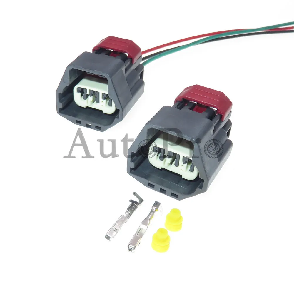 1 Set 3 Hole 1.5 Series 7283-5691-10 AC Assembly Auto Solenoid Valve Wiring Cable Harness Sealed Plug For Foton EST Daimler