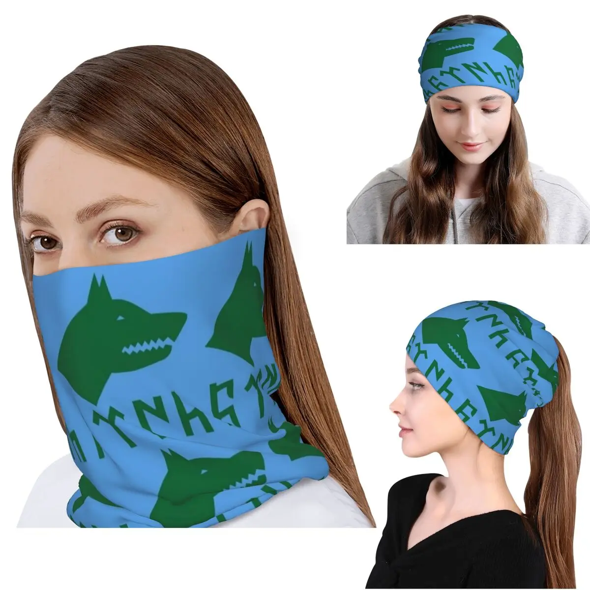 

Bozkurt Song Logo Bandana Neck Gaiter Wrap Mask Scarf Multi-use Headwear Beanies Hat Unisex Adult Windproof