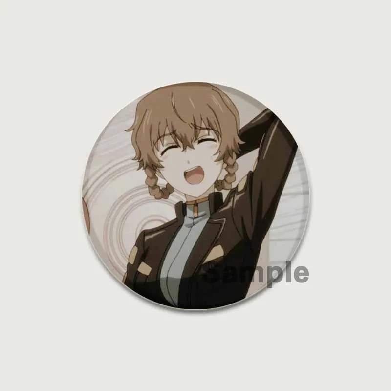Broches de figuras de Anime Steins Gate de 32/44/58mm, alfileres esmaltados hechos a mano, insignia de Cosplay para Collar, mochila, sombrero, regalos de decoración