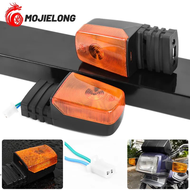 

Universal motorcycle turn signal lights, for Honda Wy125, Wy150, Cgl125, and Jiaoling Jh125 vehicles. Turn signal assembly