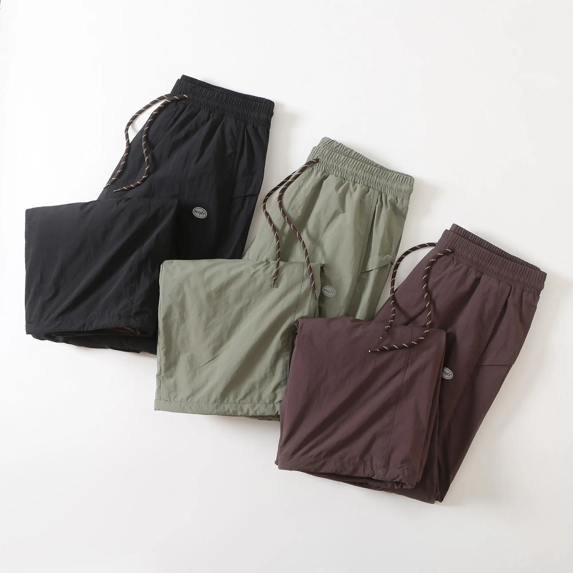 

Outdoor Windproof Fce Lined Trousers with Dstring Cuffed Workwear Pants Paratrooper Trousers Couple Matching Pants