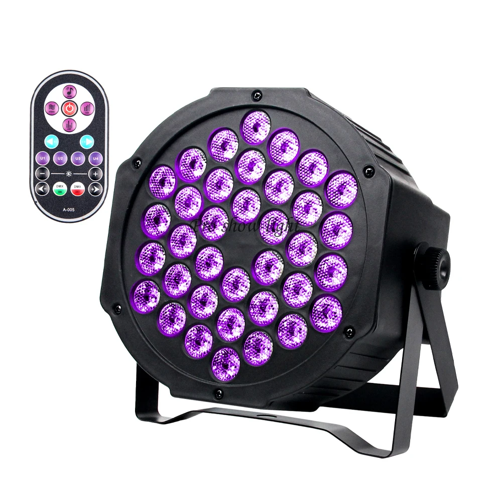 36LEDs UV Stage Lights 2Pack 36W LED Purple Lights DMX LED Par Light Sound Activated LED Uplights For Disco Dj Party Club Events
