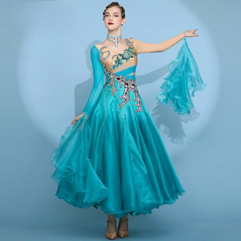 ODBD1288 Venda quente de alta qualidade Desgaste de desempenho feminino vestido de competição de salão