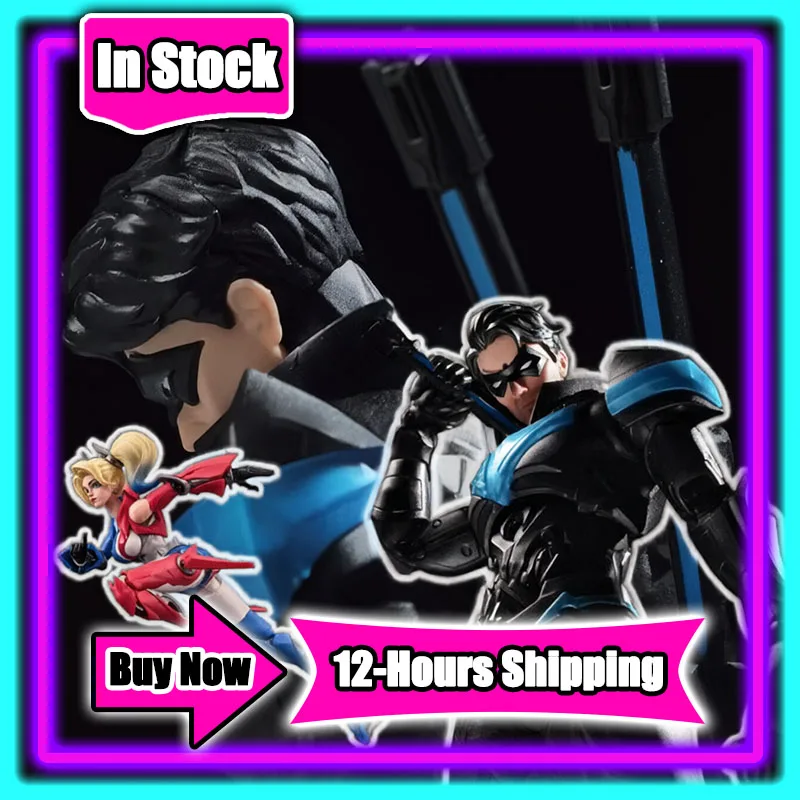 In Stock Originate Blokees DC Heroes Champion Class Nightwing Harley Quinn Model Kit Action Figure Collectible Gift Toys