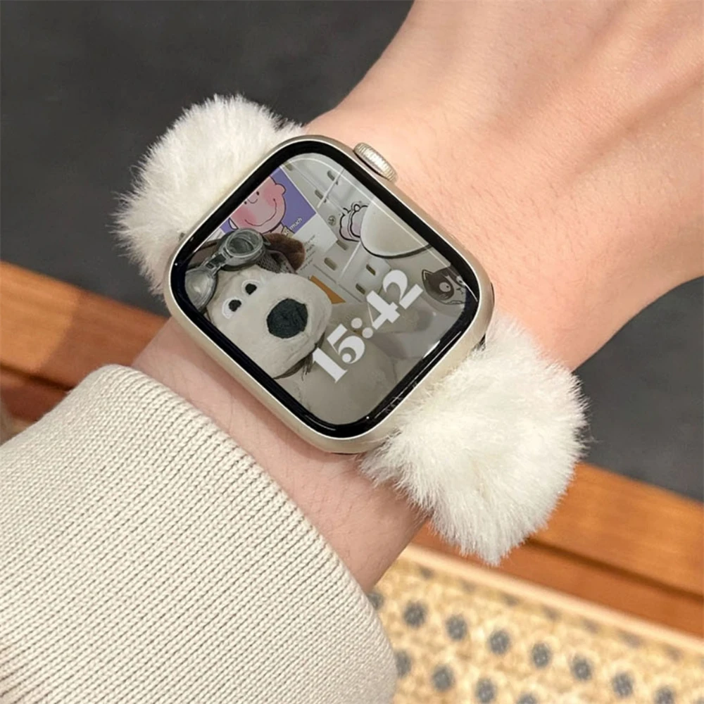 NEW Luxury Fluffy Fashion Apple Watch Band 16 Best Luxury Designer Apple Watch Bands of 2024 main image 3