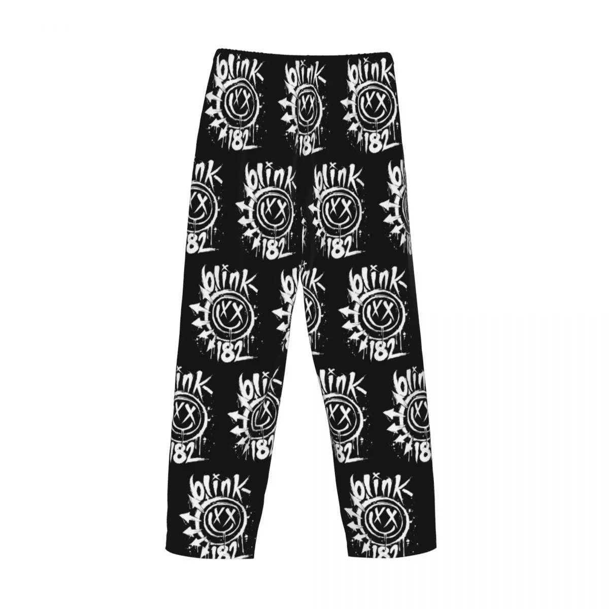 Calças de pijama B-Blinkes Rock personalizadas, calças masculinas para dormir com cordão e bolsos