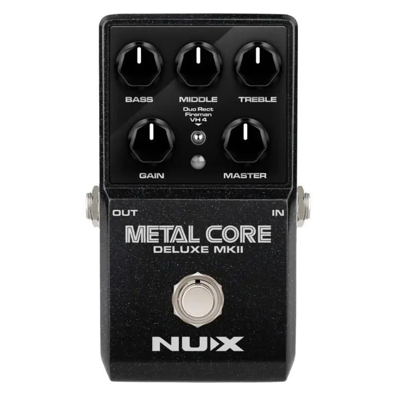 NUX Metal Core Deluxe MKII Pedal, Electric Guitar Effects, High Gain Preamp, 3 Amp Models, Guitar Accessories