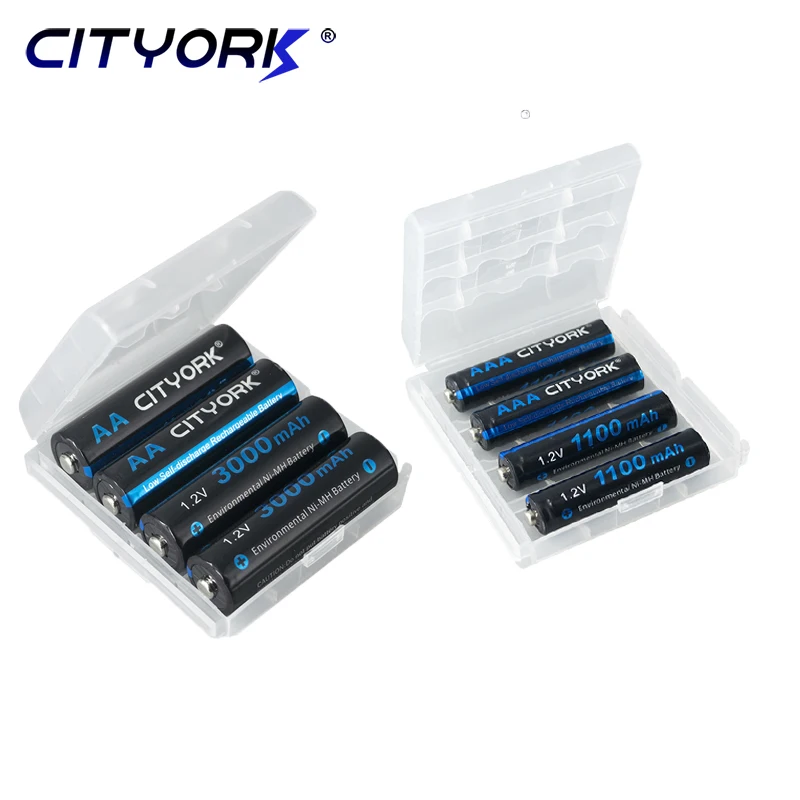 CITYORK 1.2V AA+AAA akumulatory AA 3000mAh AAA 1100mAh aa 2A Bateria aaa nimh i ładowarka LCD 1.2V AA AAA