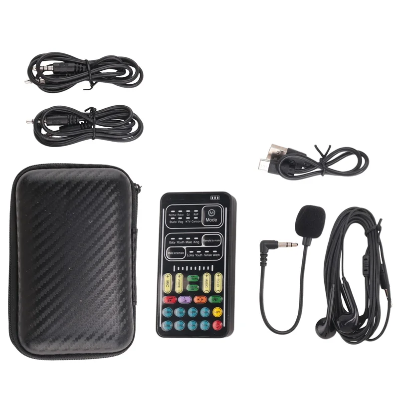 Neu-3X Voice Changer Handmikrofon Voice Changer mit Sound Multifunktionale Effekte Maschine für Telefon//Switch (I9)