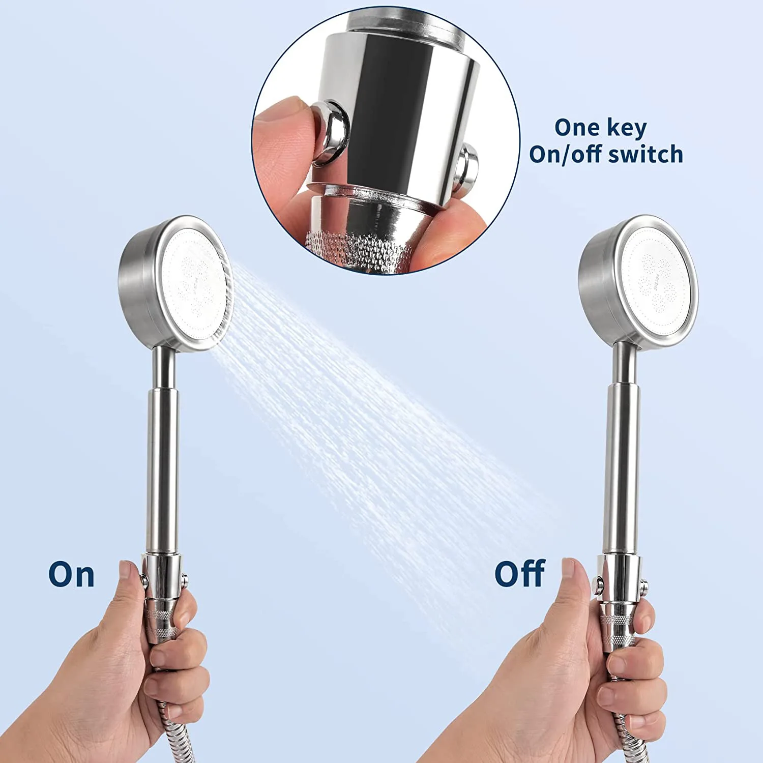 ABS Shower Head Arm Diverter Valves Bidet Sprayer Head Water Shut Off Angle Valve Flow Regulator Stop Switch Bathroom Accessory