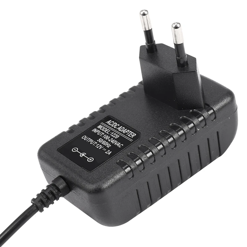 Ac/Dc 12V 2A 24W Power Supply Adapter Transformer For 5050 3528 Led Strip Light Eu Plug