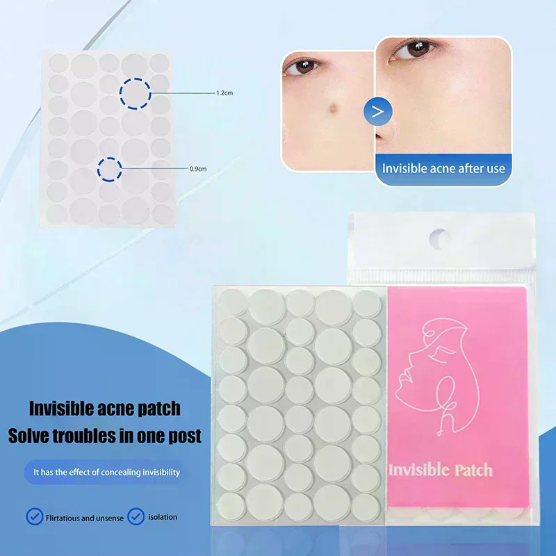 36pcs/180pcs Round Transparent Acne Patch Skincare Sticker Makeup Tool
