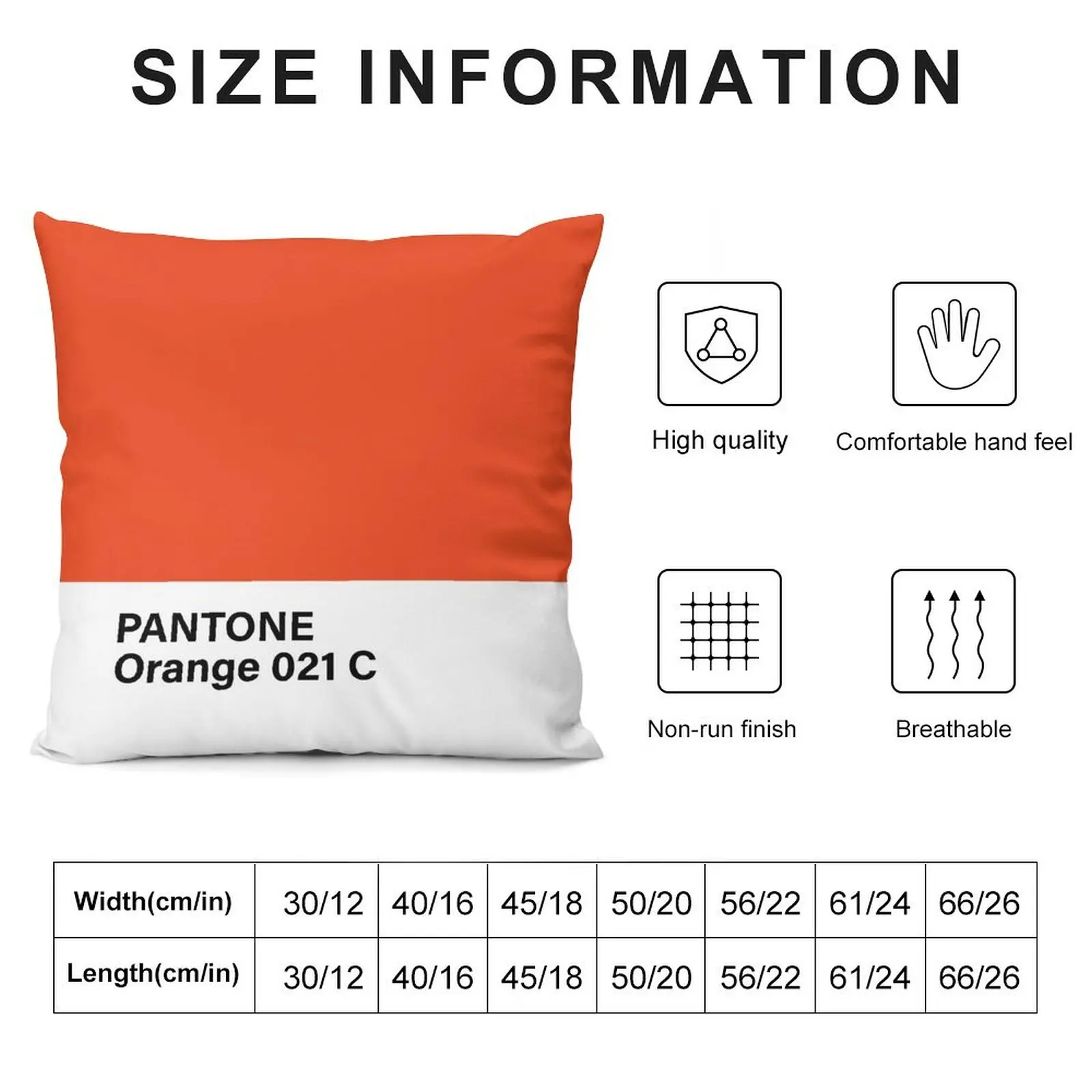 PANTONE Orange 021 C Throw Pillow Pillow Cover Decorative Sofa Cushions pillow