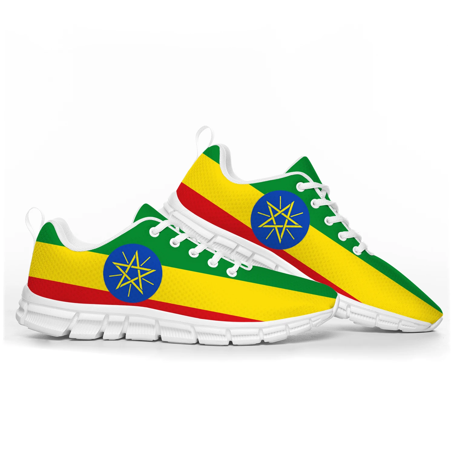 Ethiopian Flag Sports Shoes Mens Womens Teenager   Sneakers Ethiopia Casual Custom High Quality Couple Shoes