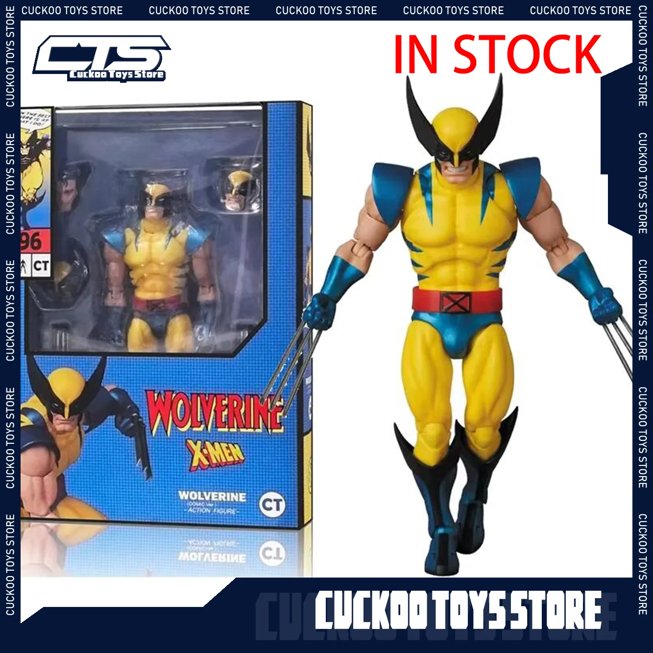 

New Ct Toys Wolverine Figure Mafex 138 Brown Comic X-Men Action Figure Joint Movable Ko Model Statue Kids Toys Christmas Gifts