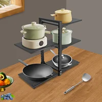 Estantería de acero negro de 5 niveles ajustable