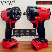 4 Gears Cordless Impact Wrench for Milwaukee 18V Battery 500N.m 1/2\