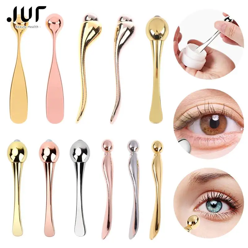 Eye Cream Massage Stick Roller Stainless Steel Spoon Applicator Massager Wand Anti Wrinkle Facial Skincare Lift Cosmetic Tool