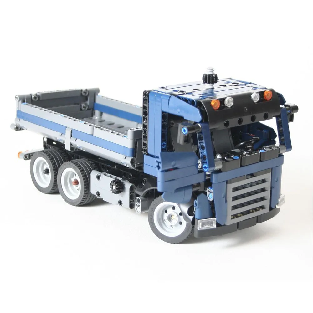 MOC-212694 42203 Update Truck Tipper Car Model Building Blocks City Technology Truck Toy DIY Children's Birthday Gift Set 587PCS