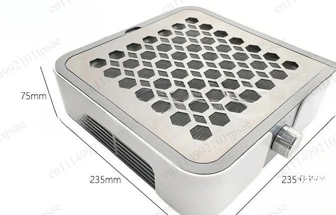 Brushless nail dust collector, strong suction nail vacuum cleaner with detachable filter, low-noise nail dust collector
