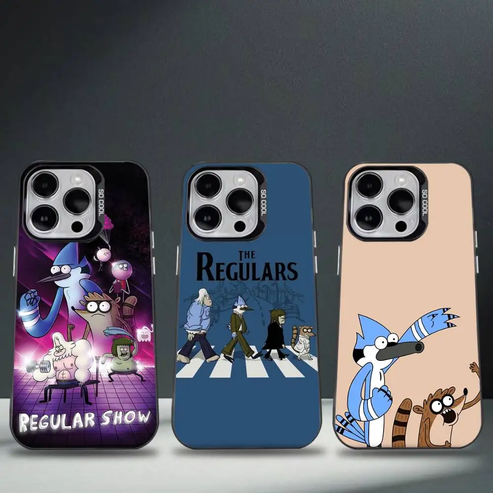 

R-RegularES Cute Show Phone Case For iPhone 17,16,15,14,13,12,11,Pro,Max,Plus,E,Air,Mini Black Tpu Cover