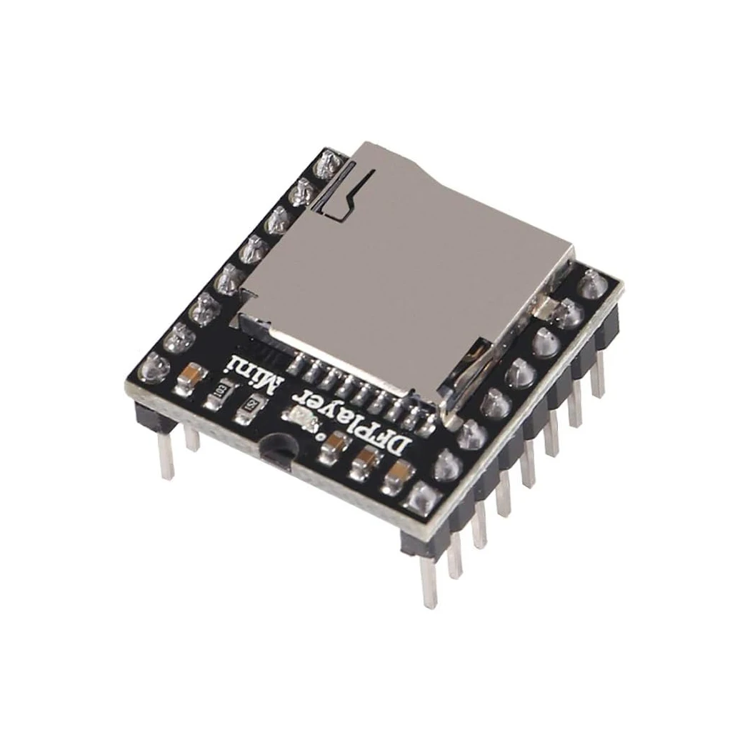 YX5200 DFPlayer Mini MP3 Player Module MP3 Voice Decode Board Supporting TF Card U-Disk IO/Serial Port/AD Compatible for Arduino