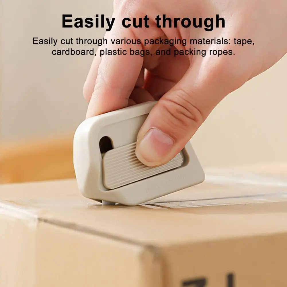 2個入り ミニマグネット式開封カッター 自動収納溝付き ボックスオープナー カッティングツール 段ボール工芸品用 ポータブルパッケージオープナー