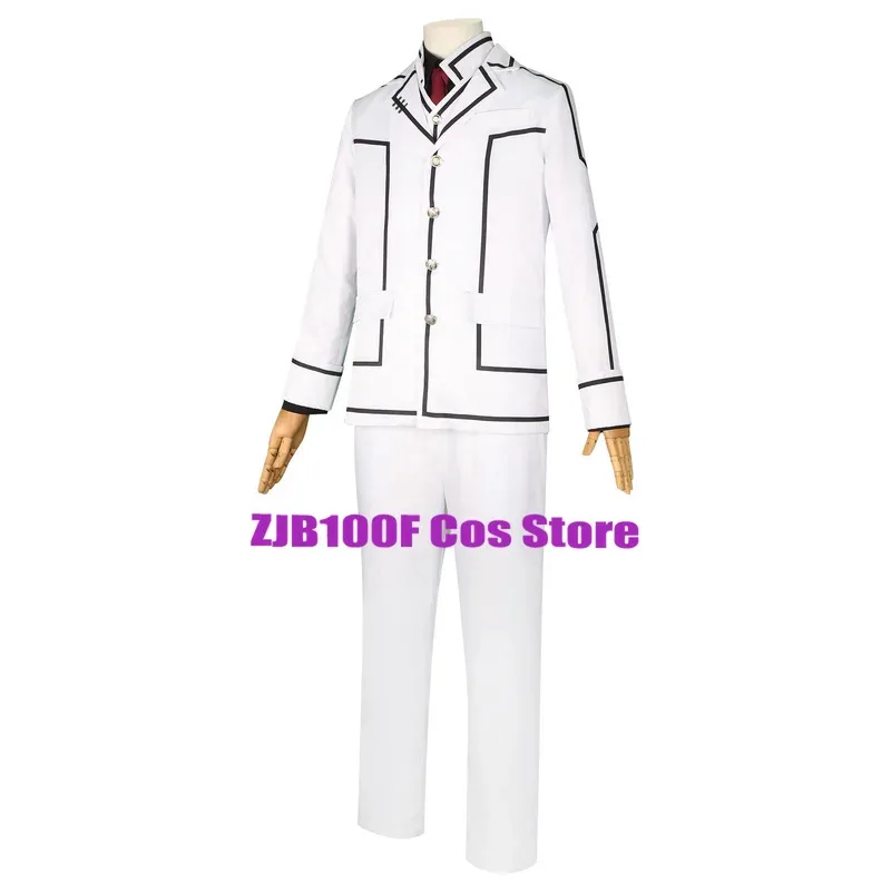 

ss23Аниме Рыцарь-вампир Клан Канеме Косплей Костюм Белая Униформа Костюм Хэллоуин Вечеринка Игровая Одежда для Мужчин