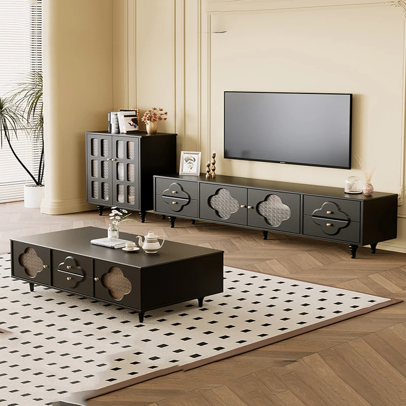 Classic Nordic Tv Stand Retro Luxury Universal With Storage Tv Stand Trendy Minimalist Rack Para Televisão Living Room Furniture