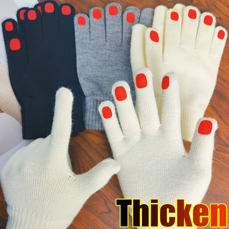 2025 New Fashion Embroidery Nails Elegant Windproof TouchScreen Gloves Winter Warm Coldproof Nonslip Sport Cycling Mittens