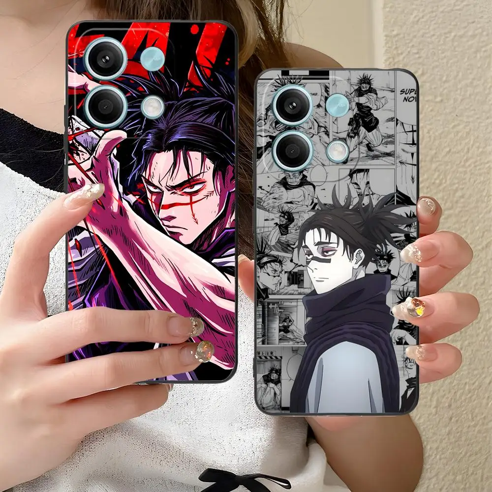 Jujutsu Kaisen Choso قضية الهاتف المحمول ل Xiaomi Redmi 15 14 13 12 A5 3 2 1 C Plus 4G 5G غطاء الطباعة الملونة غطاء الهاتف الذكي