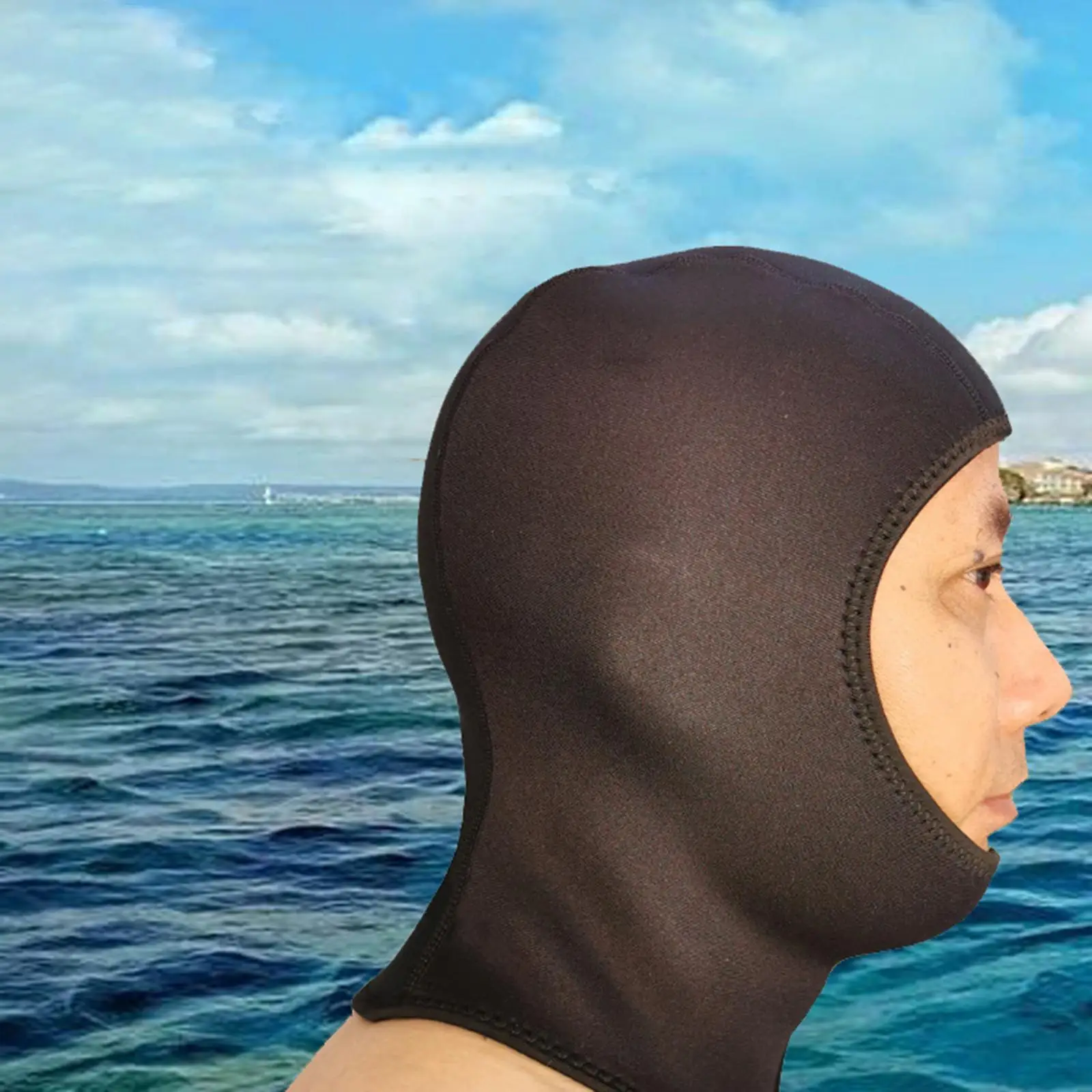 

Wetsuit Hood Stretchable Thermal Headgear Lightweight Scuba Diving Hat Hood for Kayaking Canoeing Watersports Women Beginners