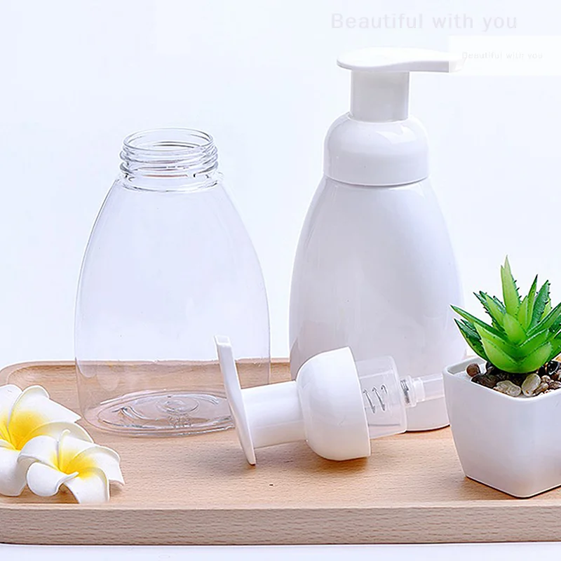 

250ml Plastic Bottle Foam Pump Bottle Cleaning Bottle Hand Sanitizer Shampoo Dispenser Soap Liquid Bottle