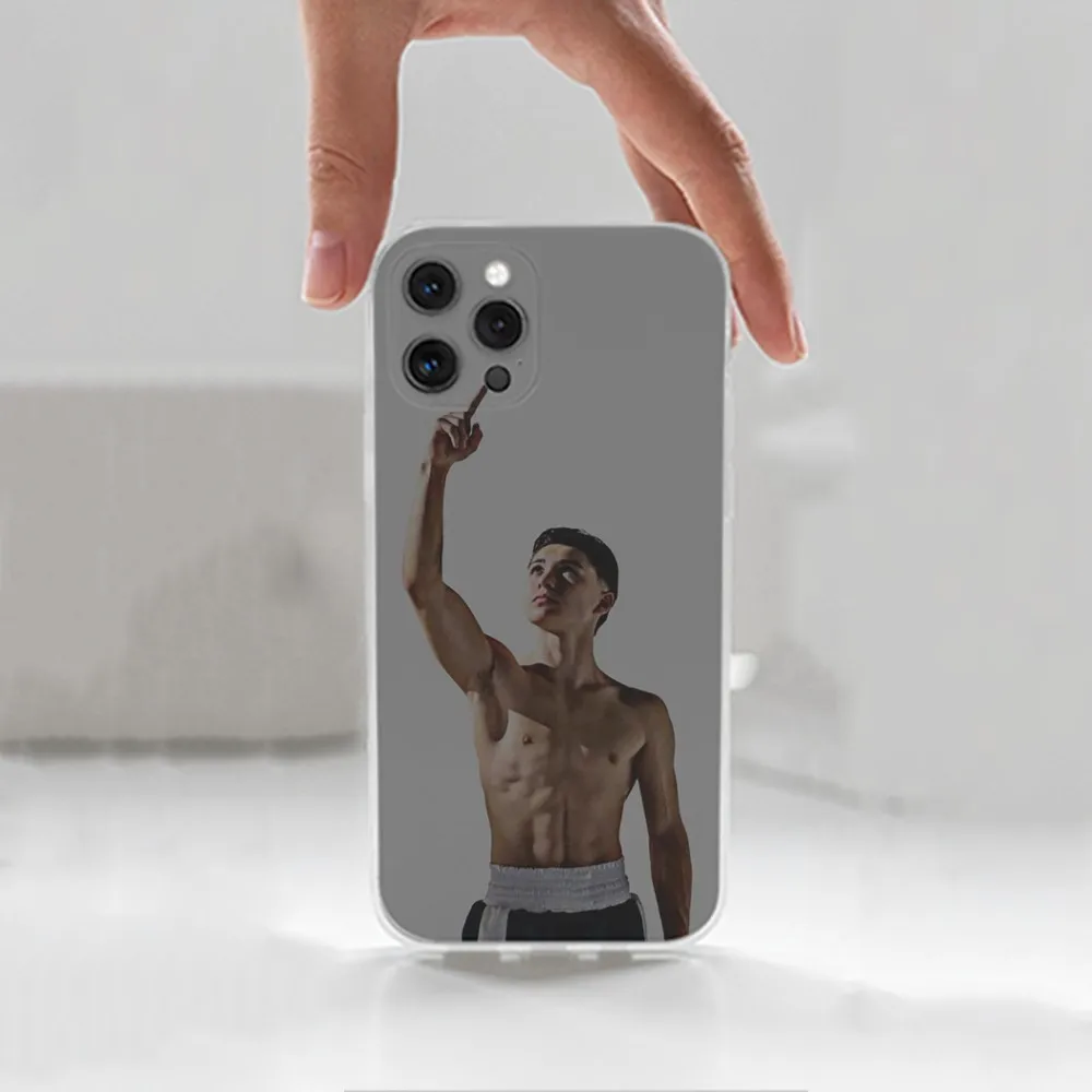 J-Javon W-Walton Boxer Phone Case For iPhone 16,15,14,13,12,11 Plus,Pro,Max,XR,XS,X,7,8 Plus,SE,Mini,Transparent,Silicone Case