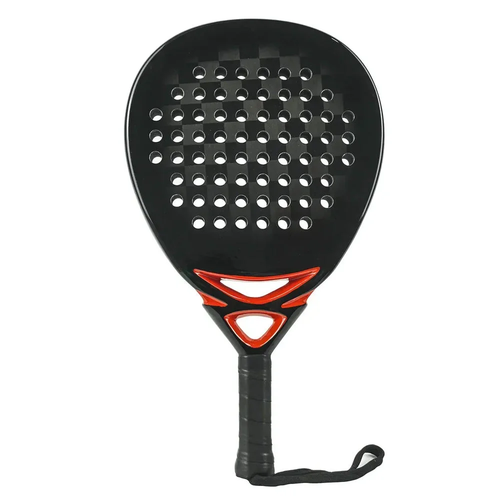 2025 popular customizable Carbon fiber material padel racket, top performance design 12K polyester net outdoor sports gear view 2