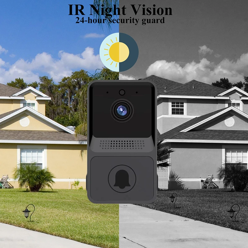 Smart Home Video Intercom WIFI Infrared Night Vision Outdoor Home Security Alarm Camera 480P Monito Wireless button Doorbell