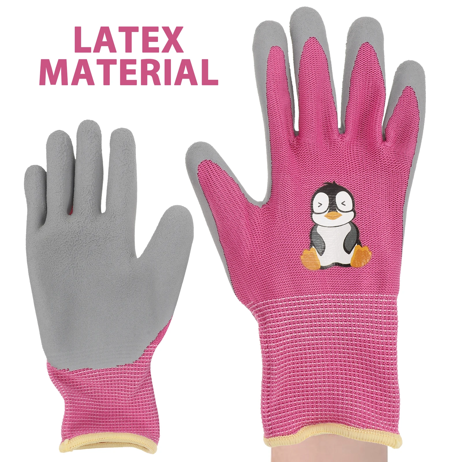 

4 Pairs Children Protective Gloves Lightweight Breathable Cartoon Gardening Planting Outdoor Riding Roller Skating Anti Slip