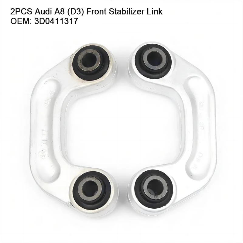 

2PCS Front Axle Sway Bar End Stabilizer Link Ball Joint For Audi A8 D3 2002-2010 OE:3D0411317