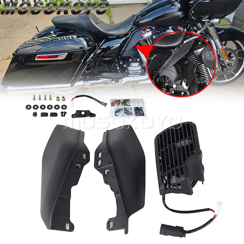 Cool Flow Fan Kit For Harley FLHTCU FLHTCUTG FLHTCUTGSE FLHTK FLHTKL FLHTKSE FLHTP FLTRK FLTRU 2017-2023 Motorcycle Accessories