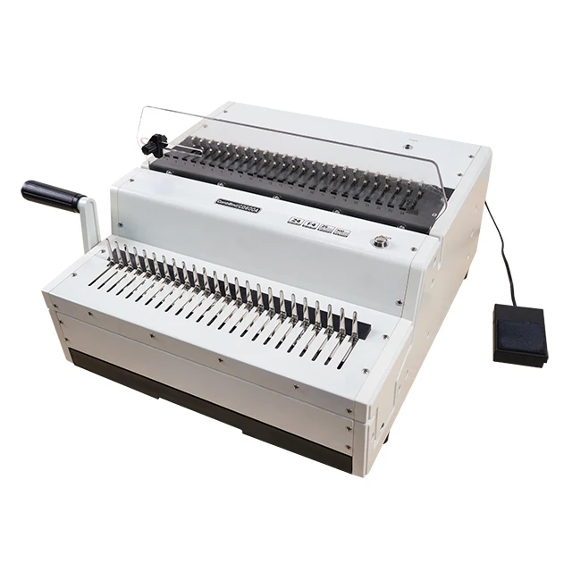 CD600A Costom Large Office Factory Cheapest Price 24 Punch Electric Bind Binding 450 Sheets Paper F4 Comb Binding Machine