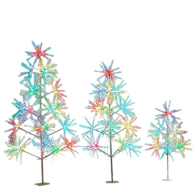 Holiday programming modeling lights Christmas landscape lighting colorful night decorative lights led