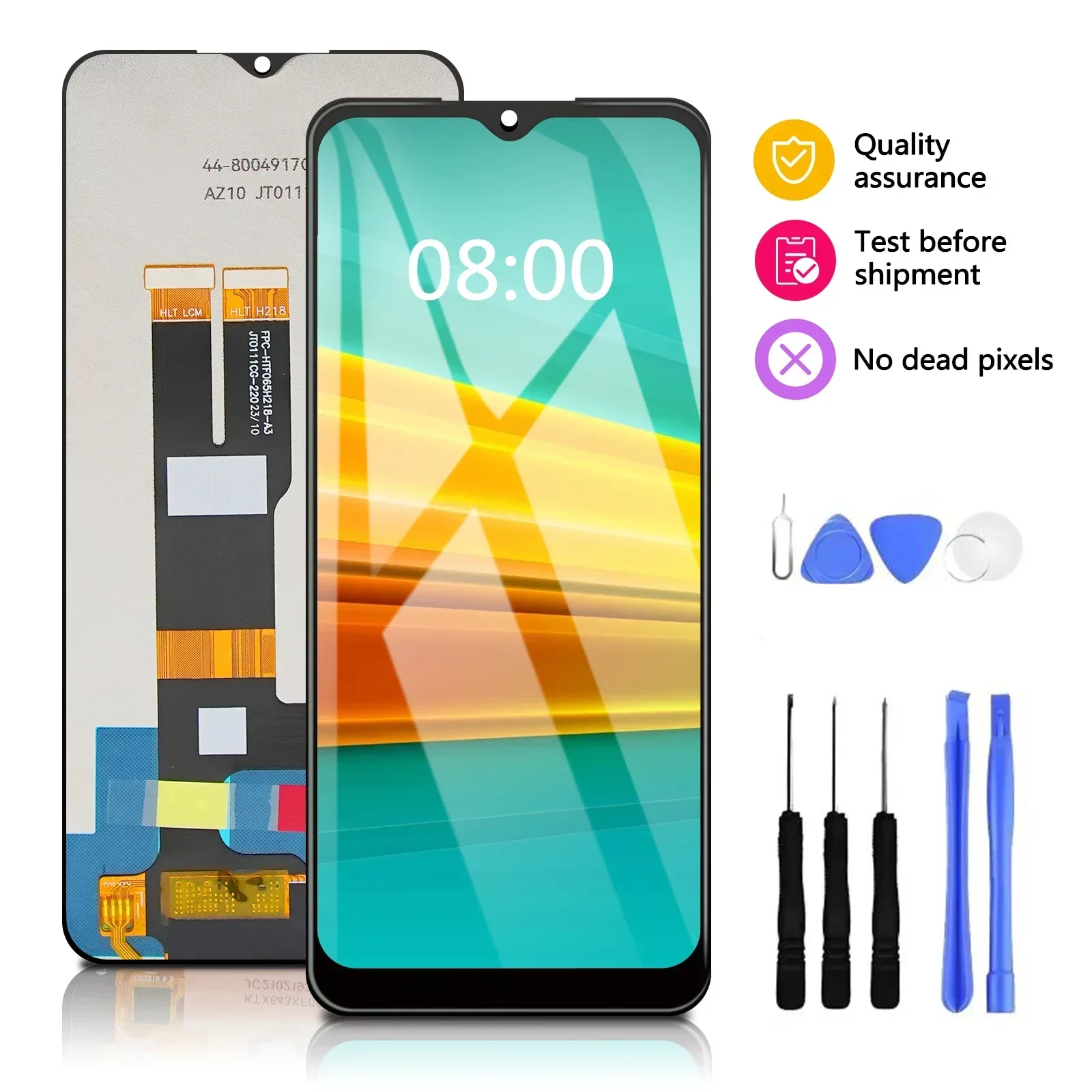 Pengganti Digitizer layar sentuh, layar sentuh pengganti untuk Oppo Realme C31 RMX3501, 6.5 inci