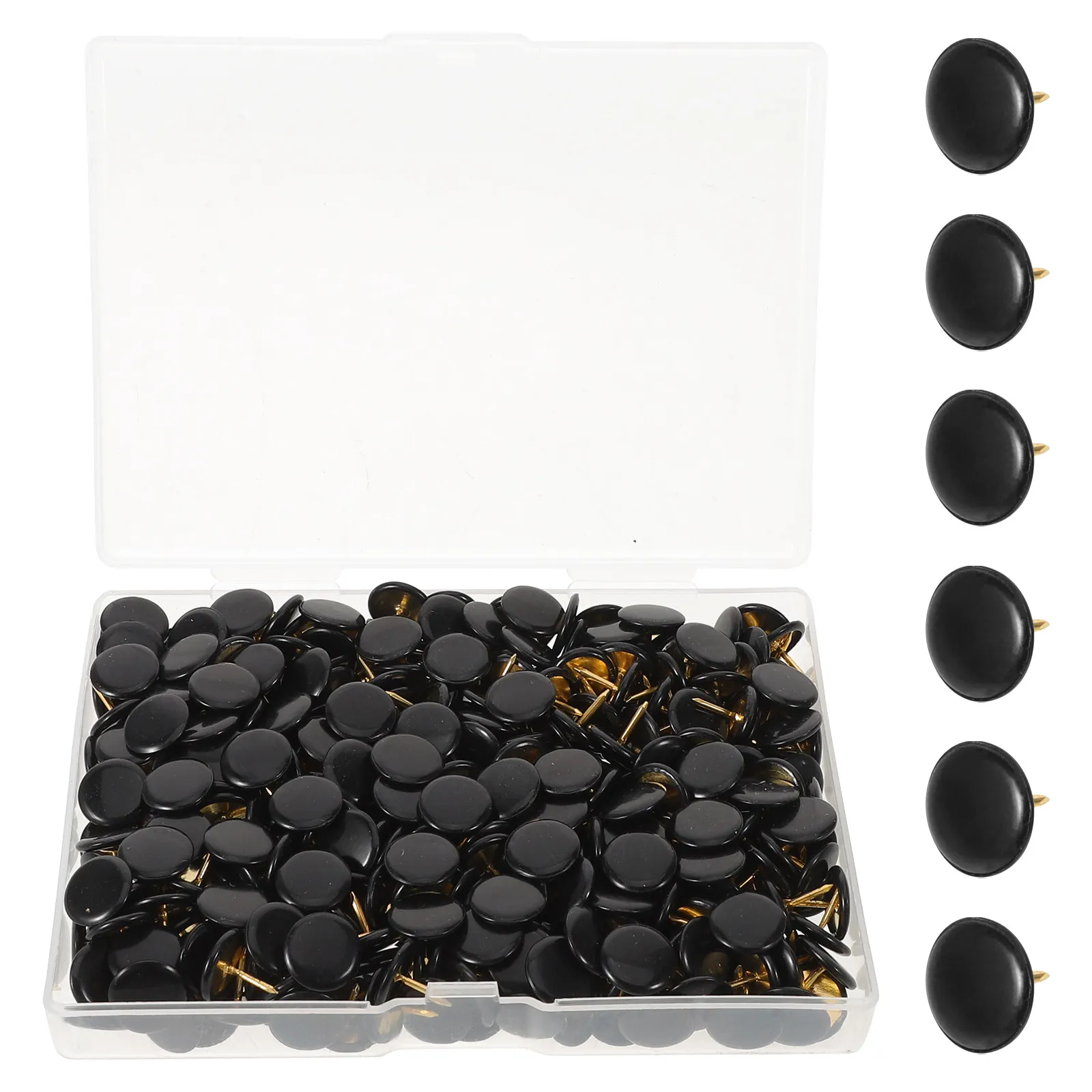 

400Pcs Office Push Pins Flat Head Thumb Tacks Decorative Plastic Bulletin Board Poster Wall Hanging Crafting Photo Wall Art