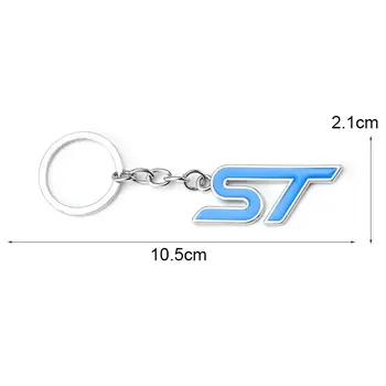 適用於福特ST、Transit、Fiesta、Focus、Mondeo、Kuga、Ranger等車型的金屬汽車鑰匙圈/鑰匙圈/掛件/鑰匙圈/鑰匙鏈支架/汽車配件 10 最佳銷售 福特福克斯ST鑰匙扣 - №10