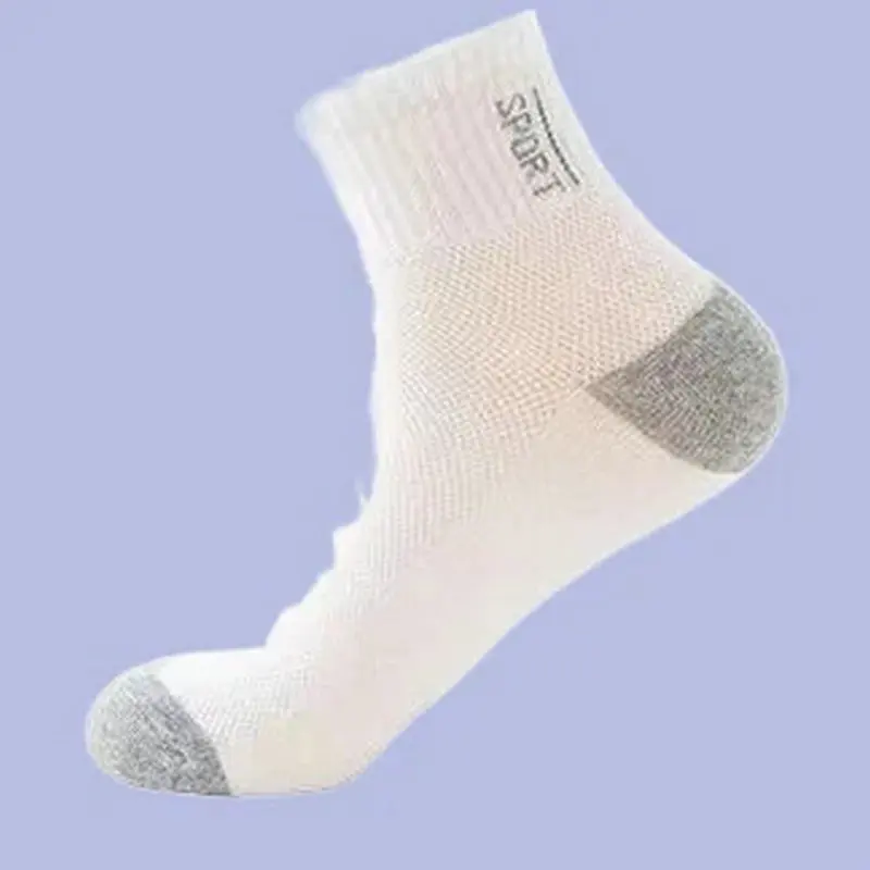 Calcetines deportivos antibacterianos para hombre, medias finas de tubo medio que combinan con todo, transpirables, absorbentes del sudor, novedad de verano, 5/10 pares, 2024