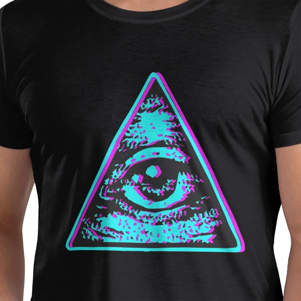 

Eye Illuminati (9) футболка из 100% хлопка, мужские футболки большого размера, мужские футболки с круглым вырезом и коротким рукавом, S-6XL